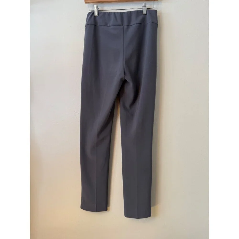 Joseph Ribkoff Womens Slim-Fit High Waist Charcoal Gray Pull-On Pants Size 6